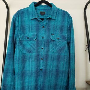 Obey Flannel Multi-Blue